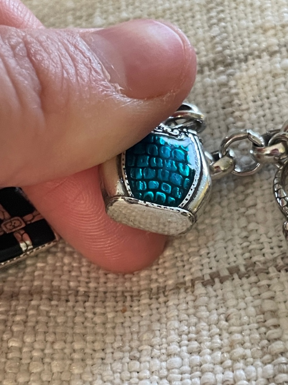 Brighton Enamel Handbag Charm Bracelet - Picture 13 of 13